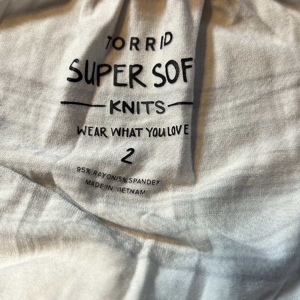 Torrid Plus Size Super Soft Knits Multi Stripe Of… - image 2